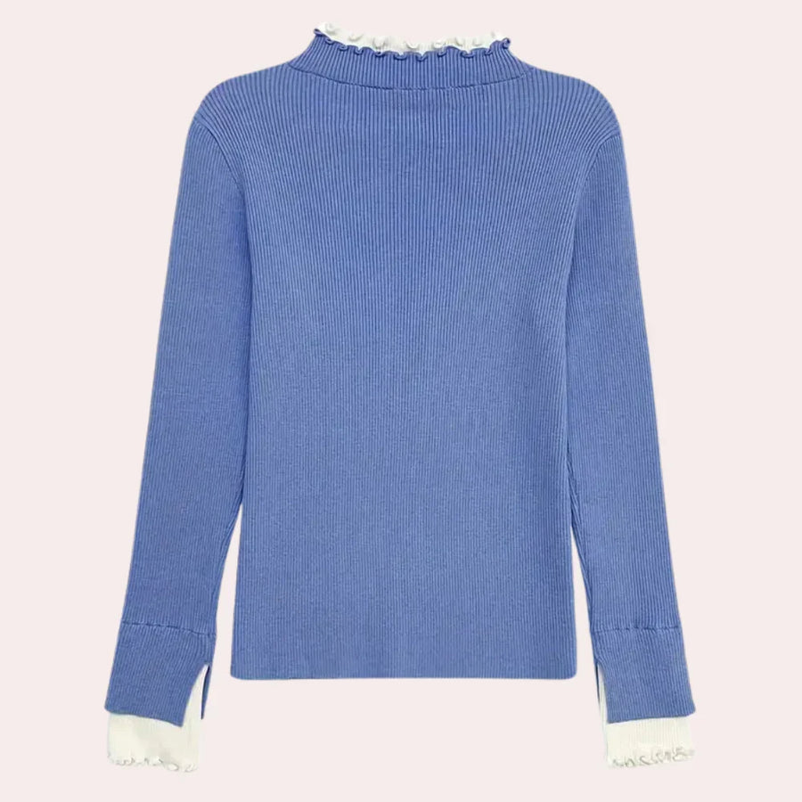 Modieuze blauwe trui voor dames