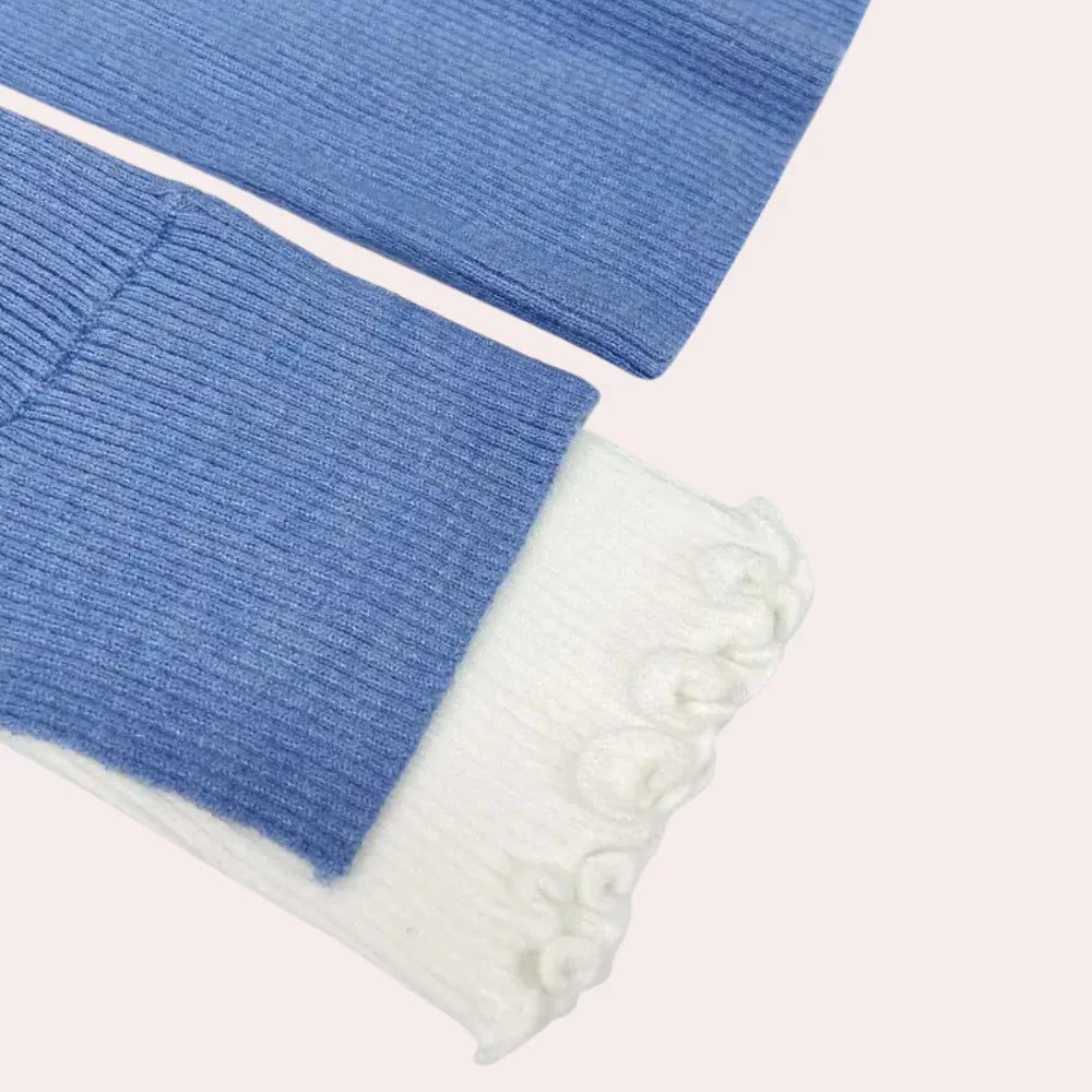 Modieuze blauwe trui voor dames