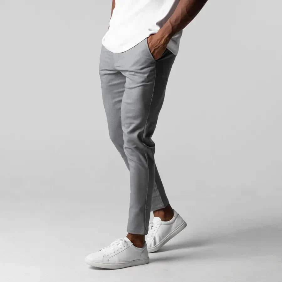 Heren Slim Fit Broek – Casual voor Dagelijks Gebruik, Geschikt voor Lente en Zomer