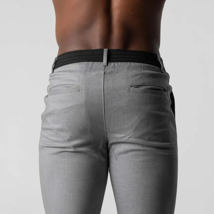 Heren Slim Fit Broek – Casual voor Dagelijks Gebruik, Geschikt voor Lente en Zomer