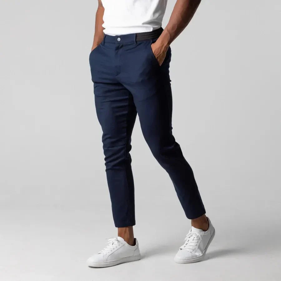 Heren Slim Fit Broek – Casual voor Dagelijks Gebruik, Geschikt voor Lente en Zomer