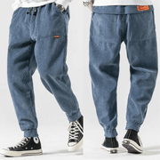 Heren Slim Fit Broek – Geschikt voor Casual en Werk, Met Elastische Taille en Rits