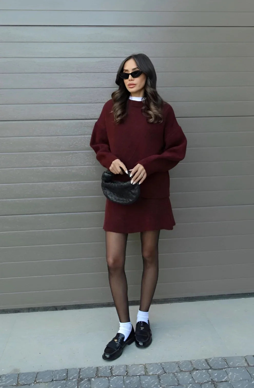 Nola Winterset | Dames viral trendy set met losse fit en zachte wolmix
