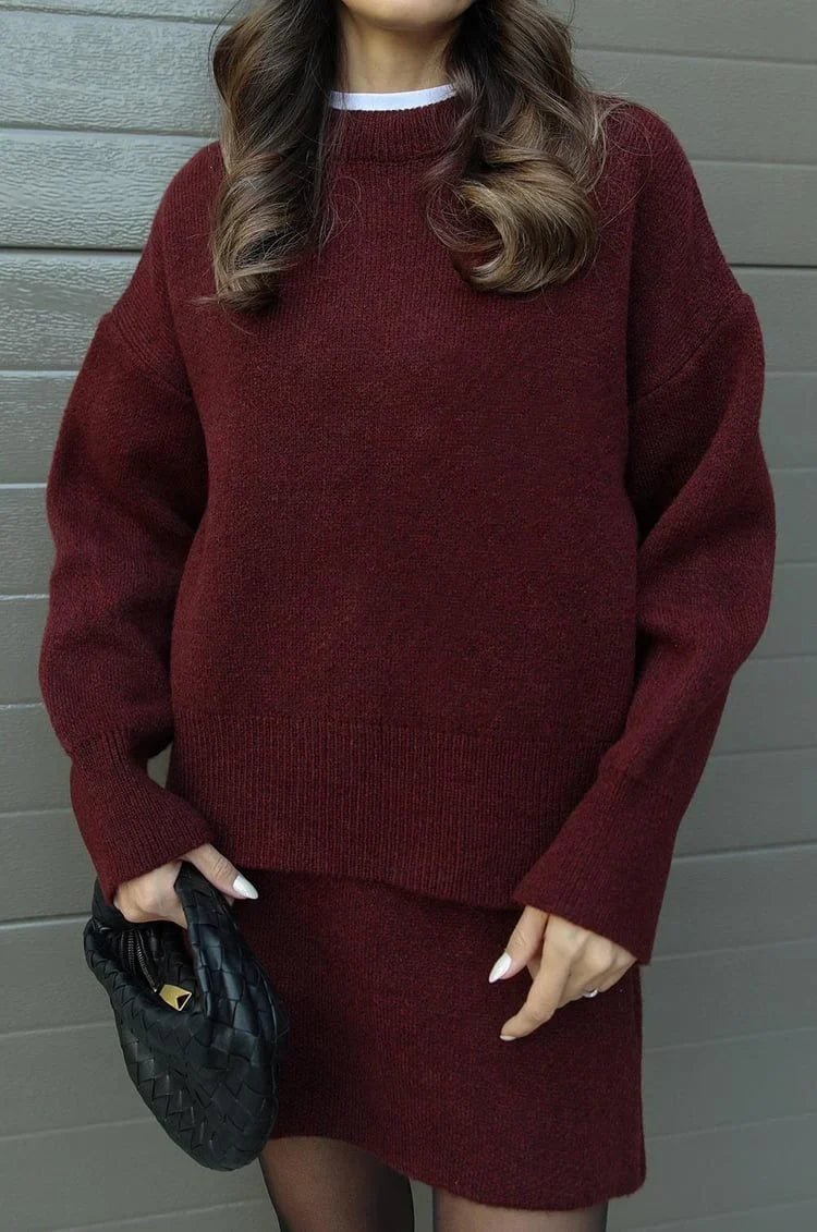 Nola Winterset | Dames viral trendy set met losse fit en zachte wolmix