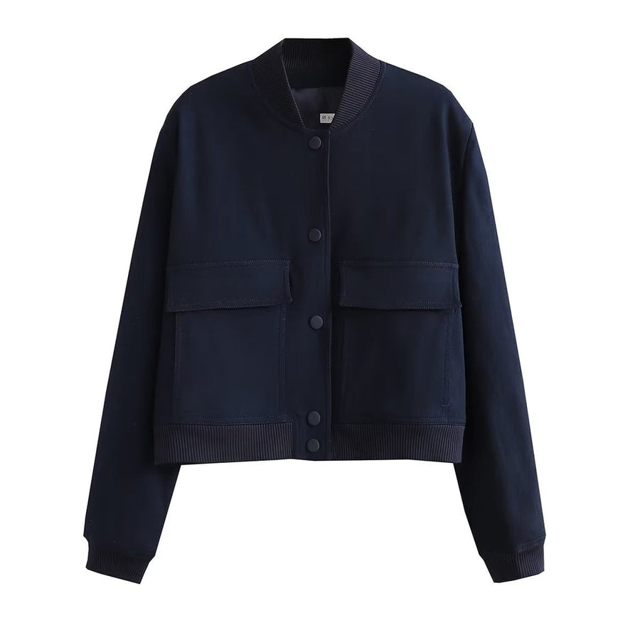 Nyssa | Dames bomberjack van luxe velvet met elegante uitstraling
