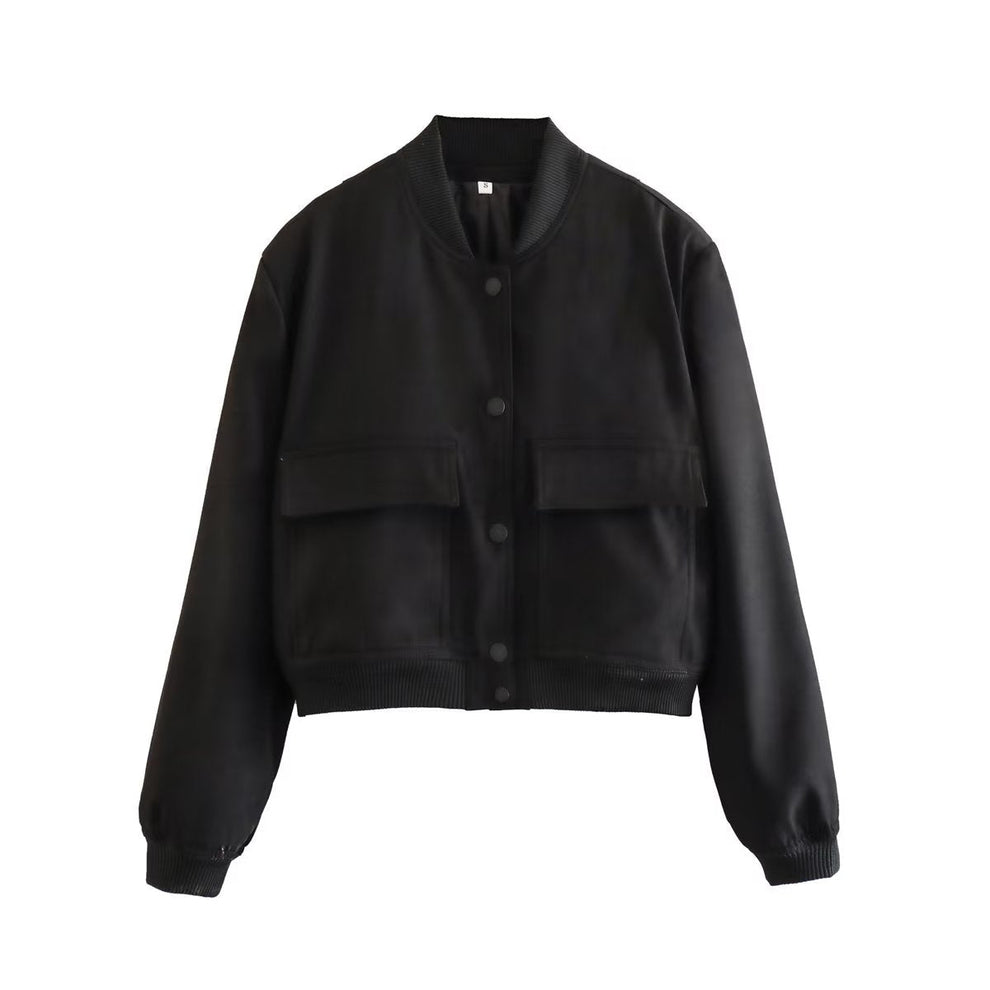 Nyssa | Dames bomberjack van luxe velvet met elegante uitstraling