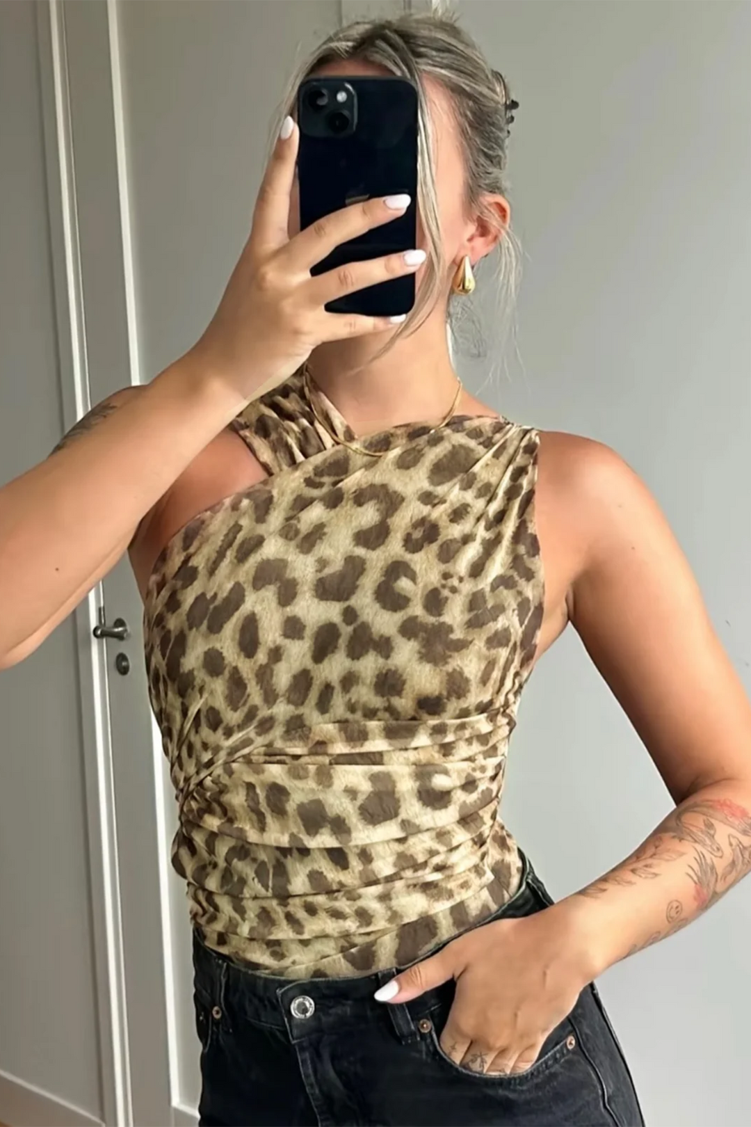 Bodysuit voor Dames met Trendy Luipaardprint