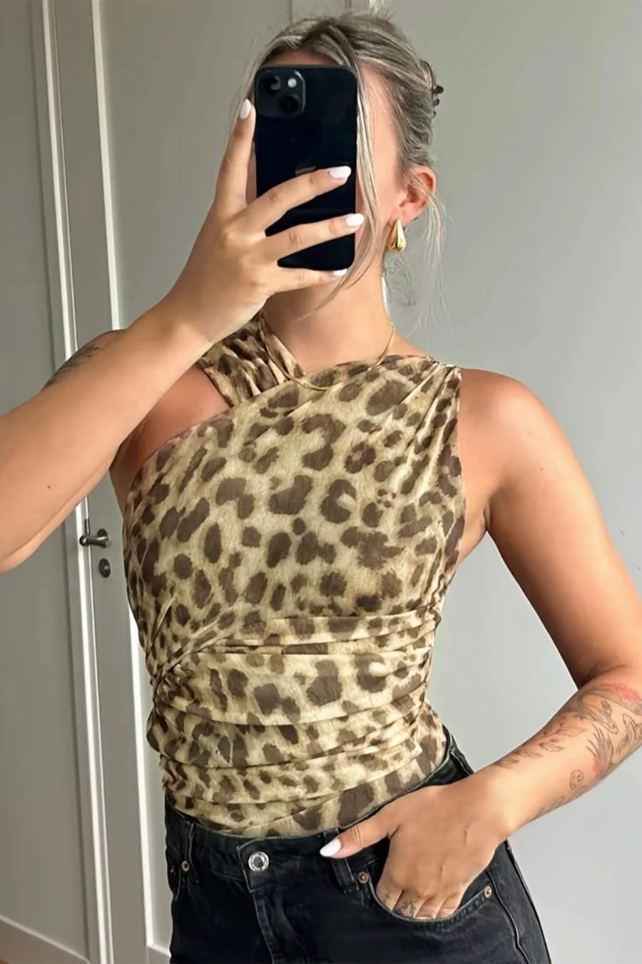 Bodysuit voor Dames met Trendy Luipaardprint