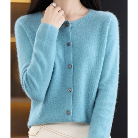 Milana | Zachte Merino Wollen Dames Cardigan