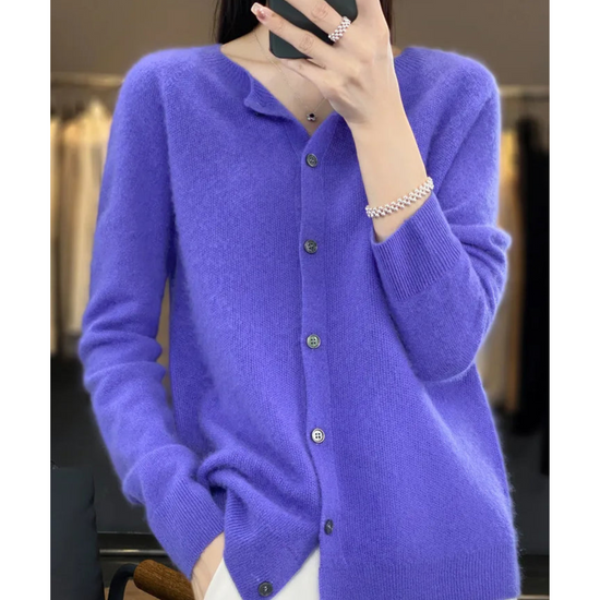 Milana | Zachte Merino Wollen Dames Cardigan