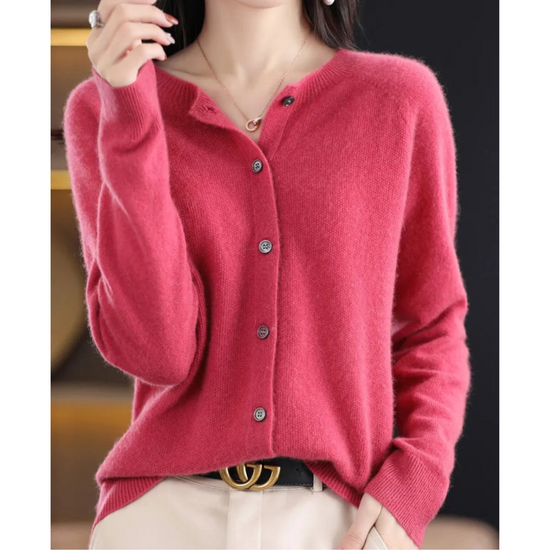 Milana | Zachte Merino Wollen Dames Cardigan
