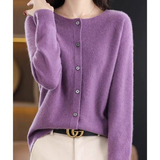 Milana | Zachte Merino Wollen Dames Cardigan