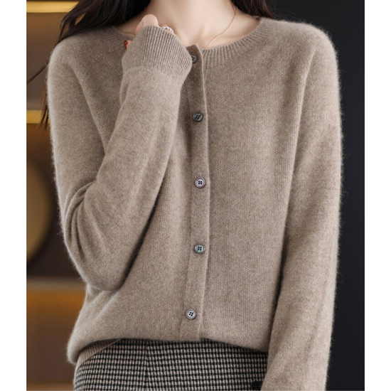Milana | Zachte Merino Wollen Dames Cardigan