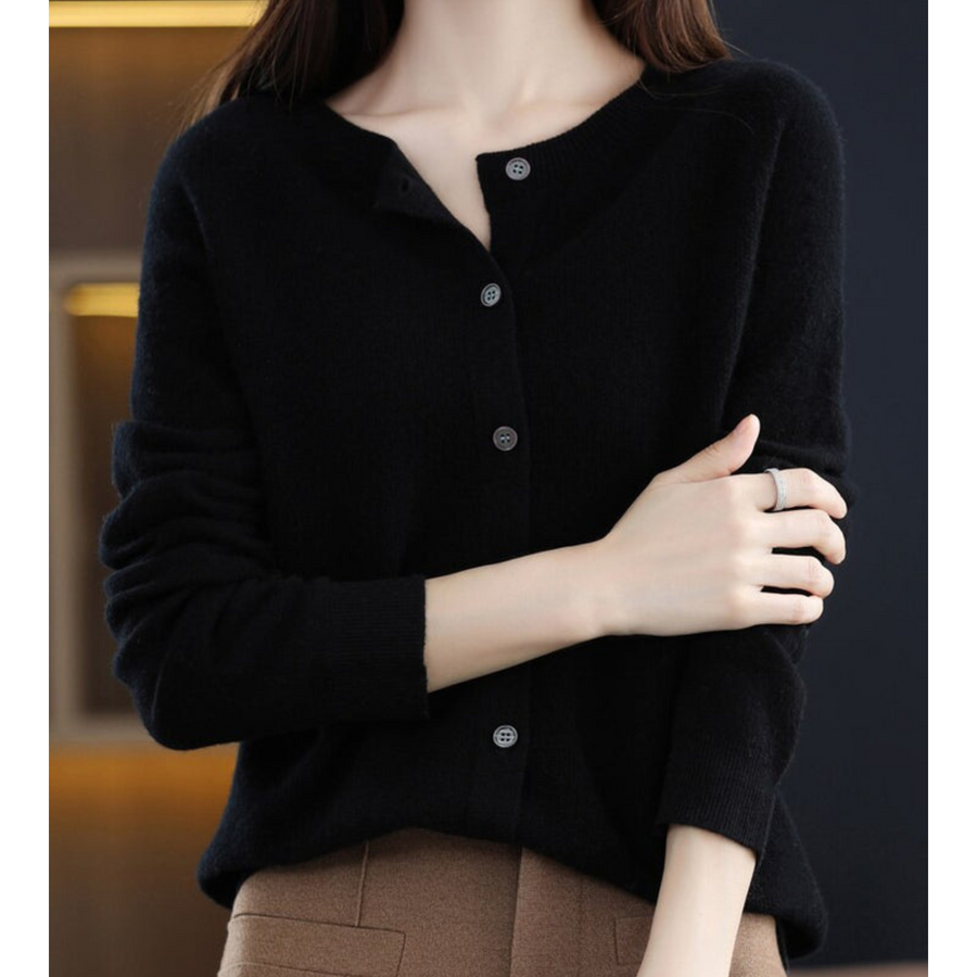 Milana | Zachte Merino Wollen Dames Cardigan
