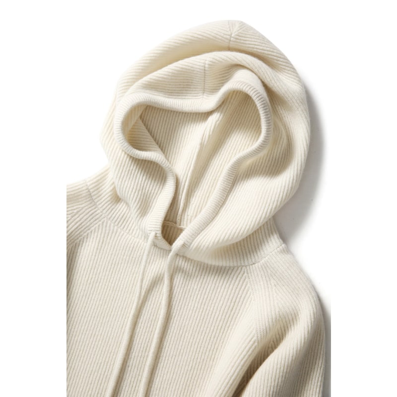 Dames Gebreide Hoodie – Trui met Capuchon, Casual Pullover voor Herfst en Winter