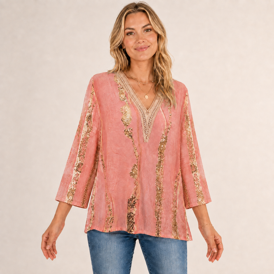 Della | Damesblouse met elegante pasvorm en duurzame stof voor tijdloze stijl