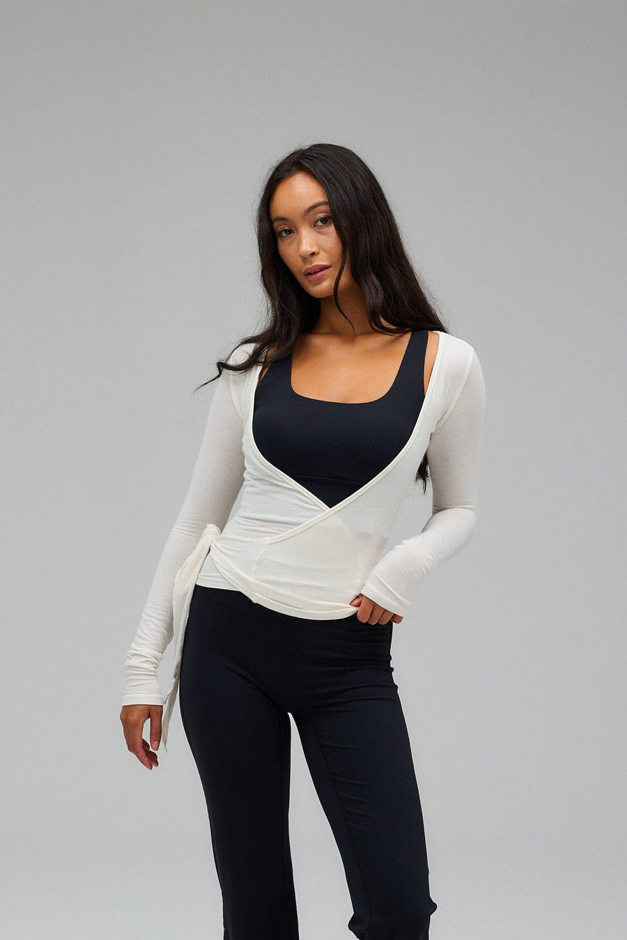 Lichaamssculptuurvest wit dames | Shapewear vest met compressie en onzichtbare pasvorm