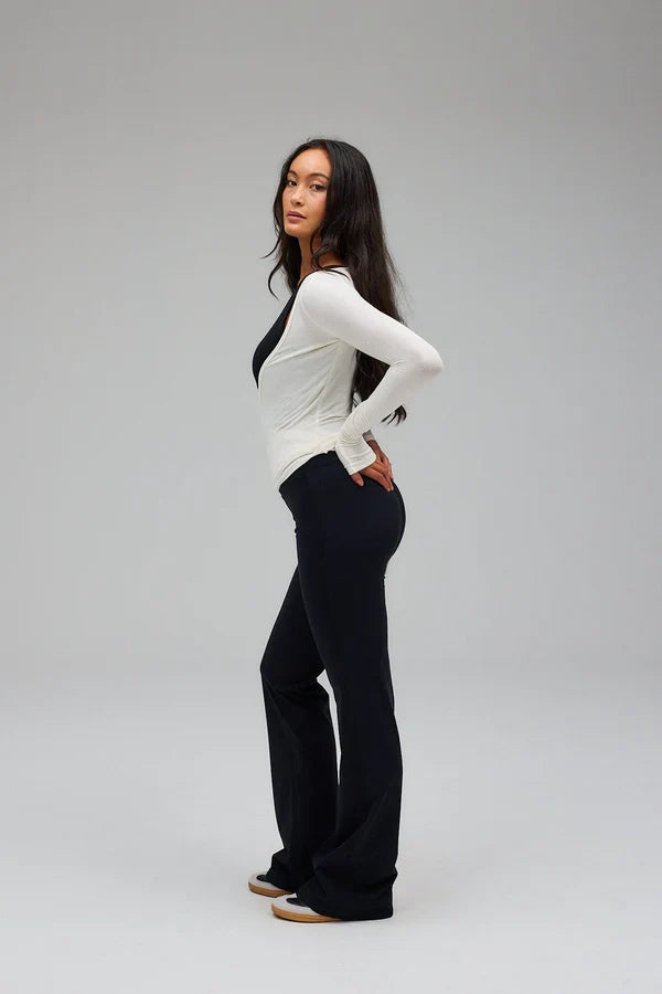 Lichaamssculptuurvest wit dames | Shapewear vest met compressie en onzichtbare pasvorm
