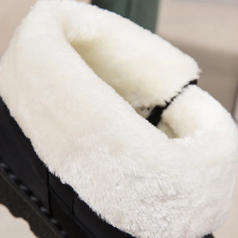 Dames Winterlaarzen Gevoerd met Klittenbandsluiting