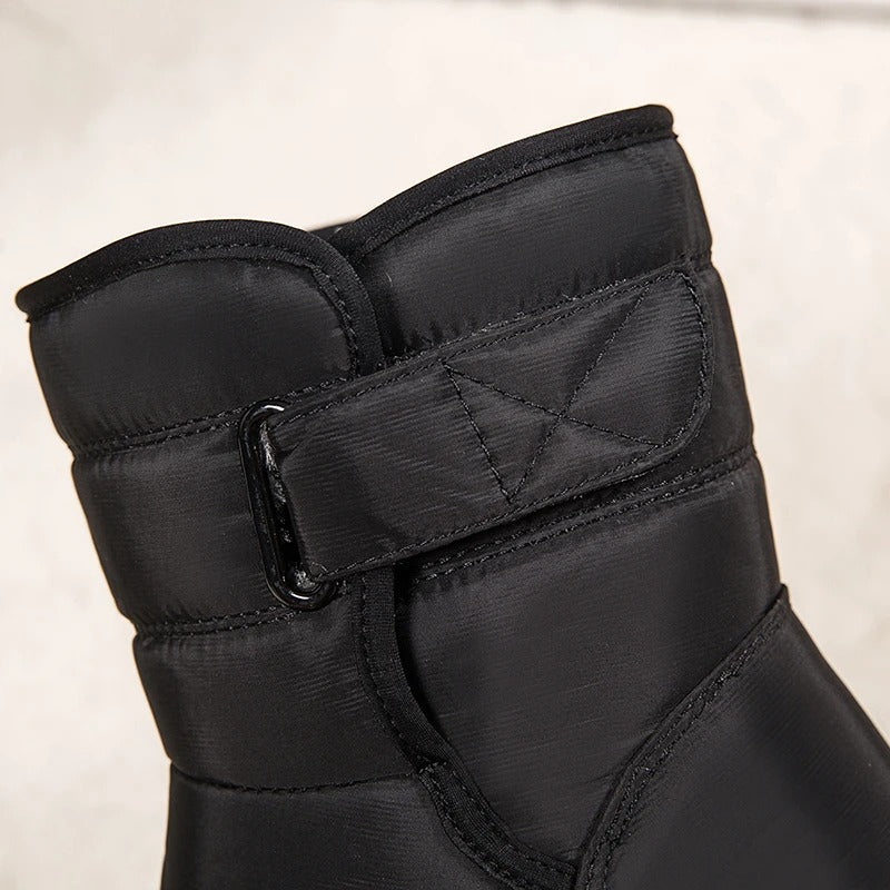 Dames Winterlaarzen Gevoerd met Klittenbandsluiting