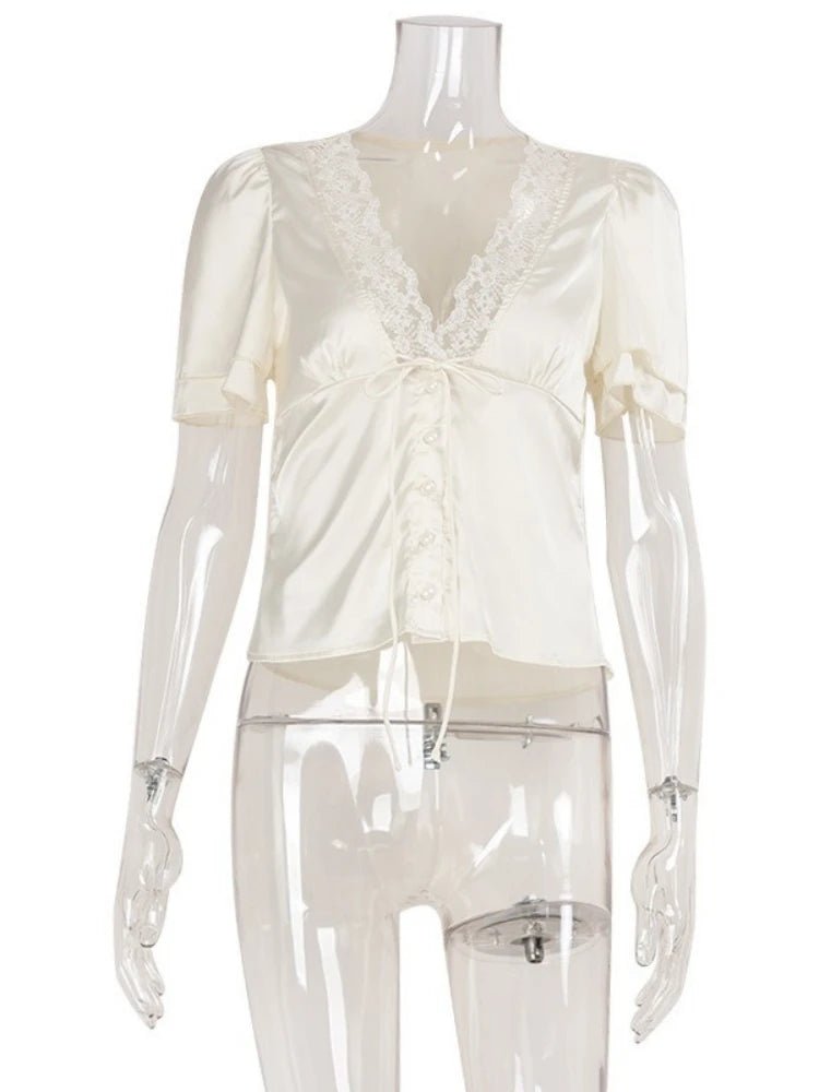 Dames Getailleerde Blouse – Met Knopen, Geschikt voor Werk en Casual Gebruik