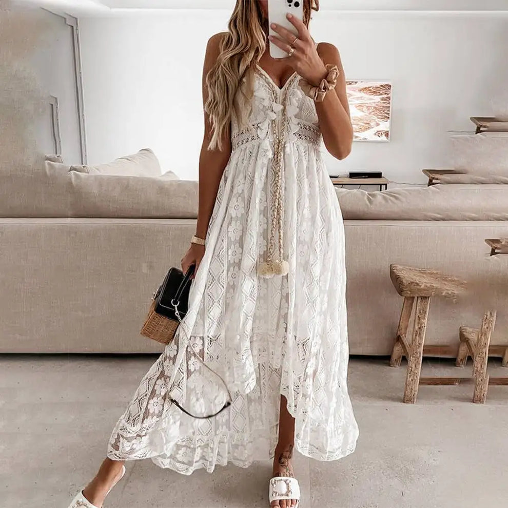 Dames Maxi Jurk in Boho-Stijl - Zomerse Comfy Jurk - Tabitha