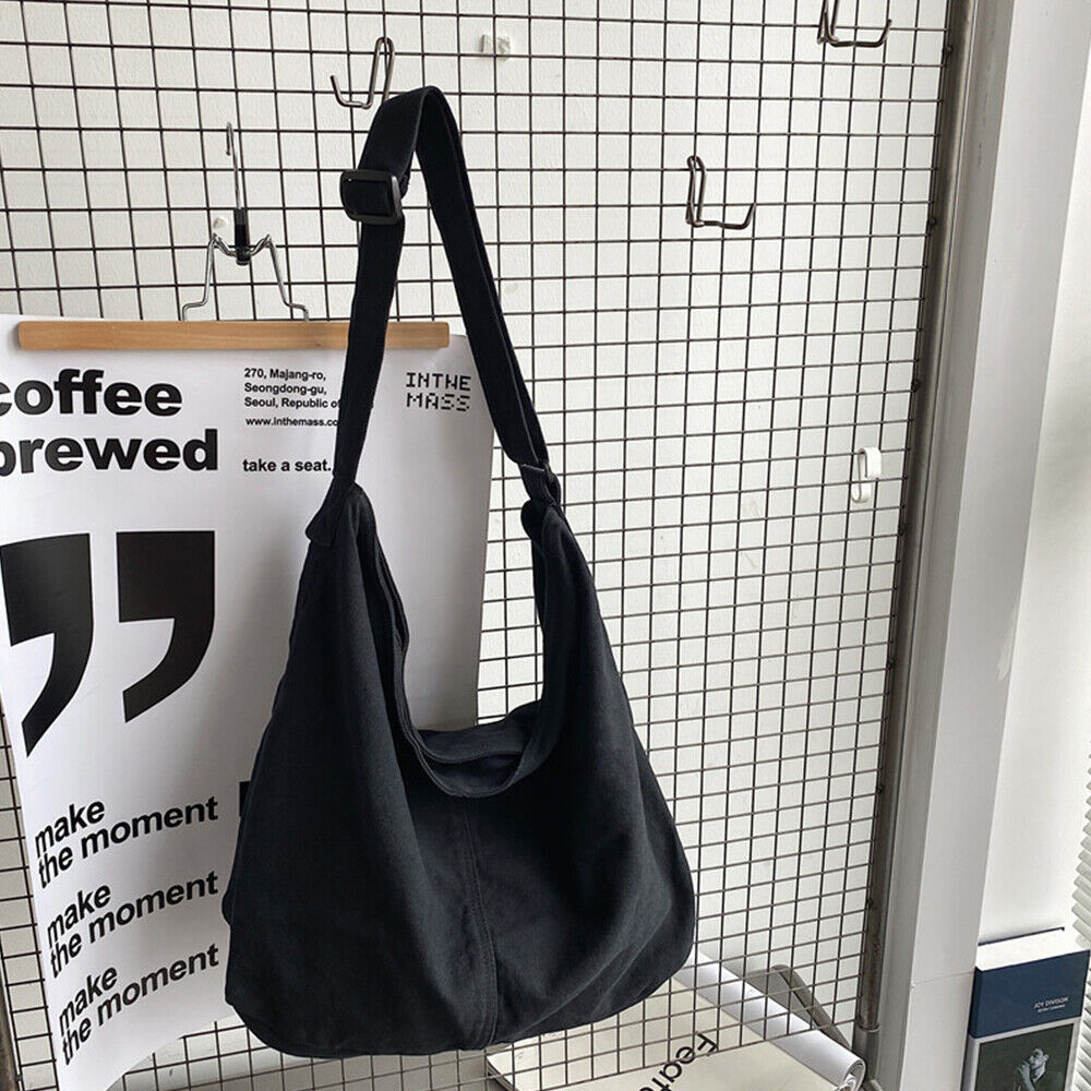 Tansie Canvas Schoudertas, Oversized, Duurzaam en Casual