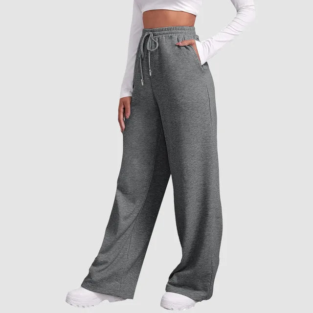 Tara - Gevoerde Joggingbroek met Wijde Pijpen voor Vrouwen