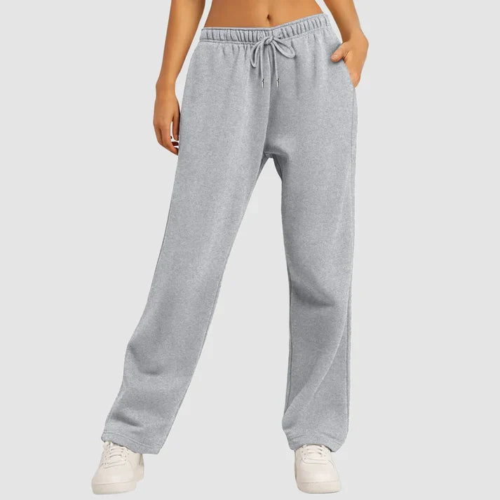 Tara - Gevoerde Joggingbroek met Wijde Pijpen voor Vrouwen