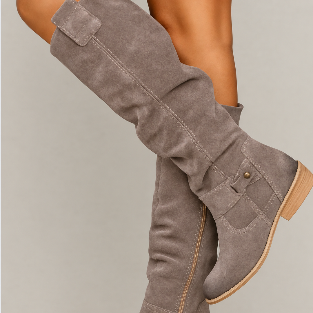 Britt Suede Laarzen Dames | Elegante en Comfortabele Pasvorm, 3 cm Hak