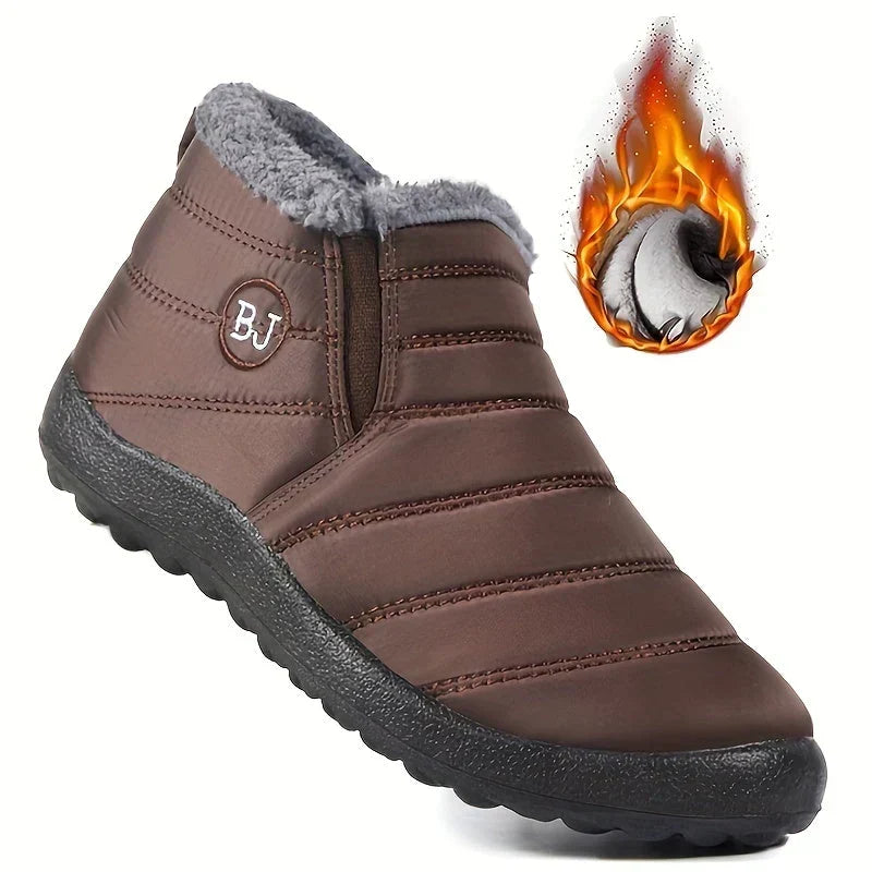 Dames Snowboots Enkelhoog met Fleecevoering en Instapsluiting