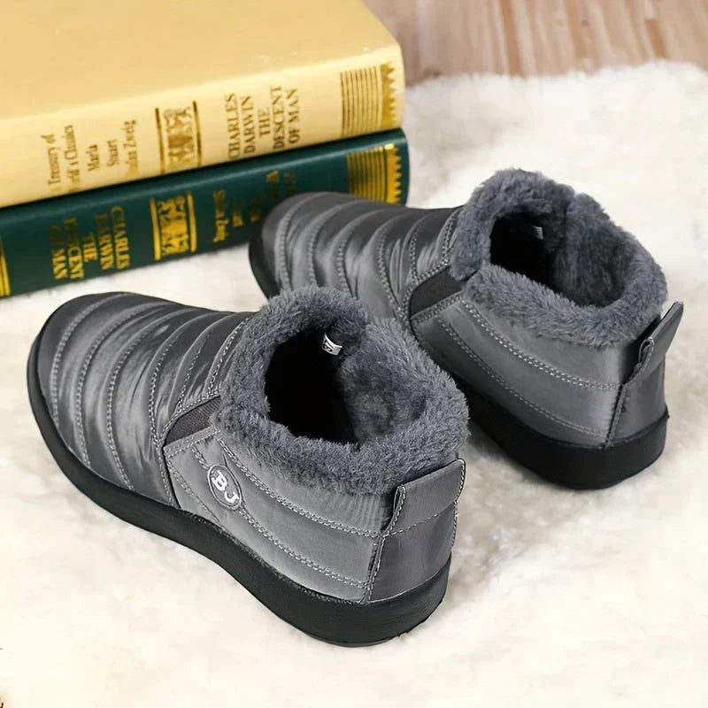 Dames Snowboots Enkelhoog met Fleecevoering en Instapsluiting