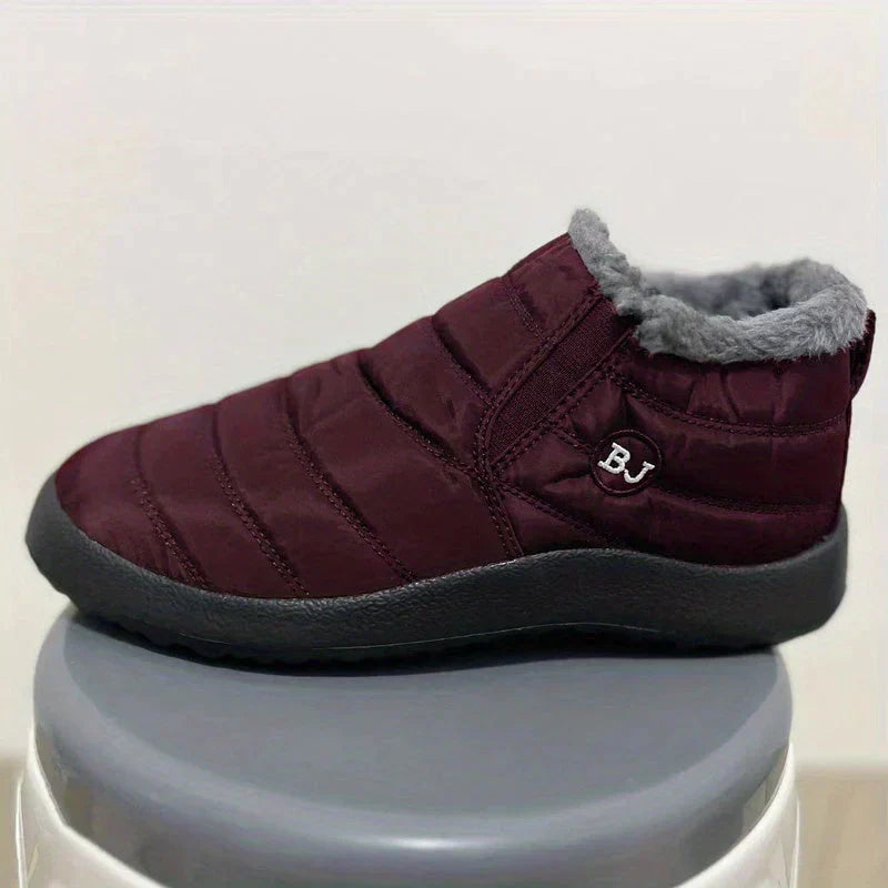 Dames Snowboots Enkelhoog met Fleecevoering en Instapsluiting
