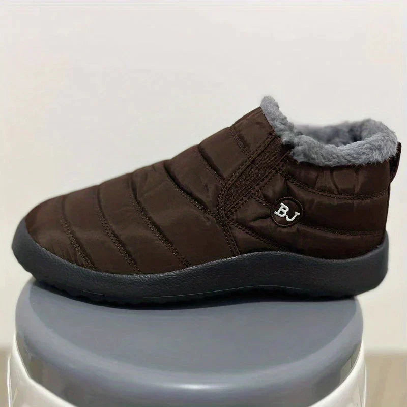 Dames Snowboots Enkelhoog met Fleecevoering en Instapsluiting