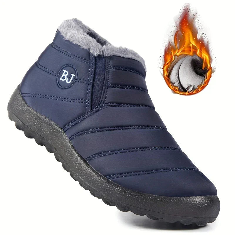 Dames Snowboots Enkelhoog met Fleecevoering en Instapsluiting