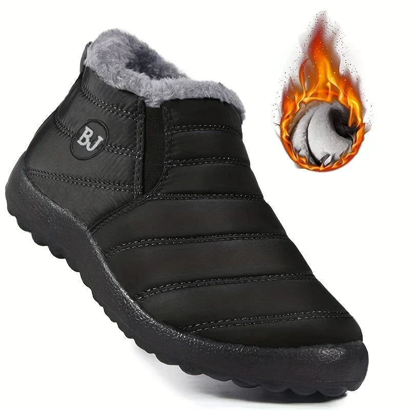 Dames Snowboots Enkelhoog met Fleecevoering en Instapsluiting