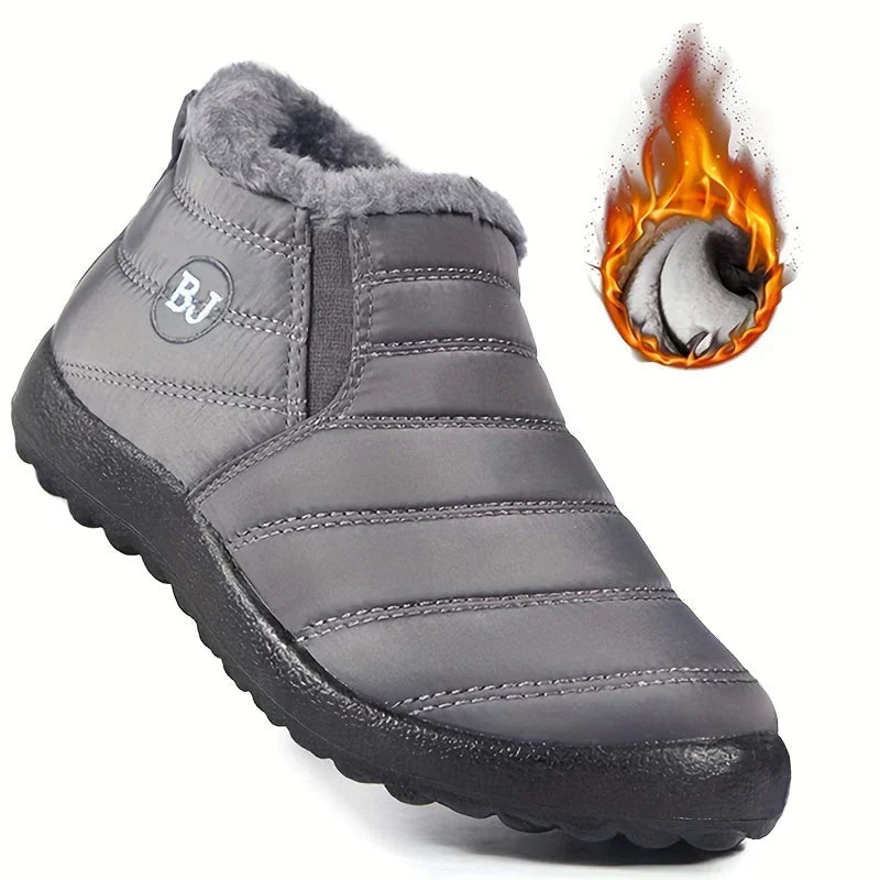Dames Snowboots Enkelhoog met Fleecevoering en Instapsluiting