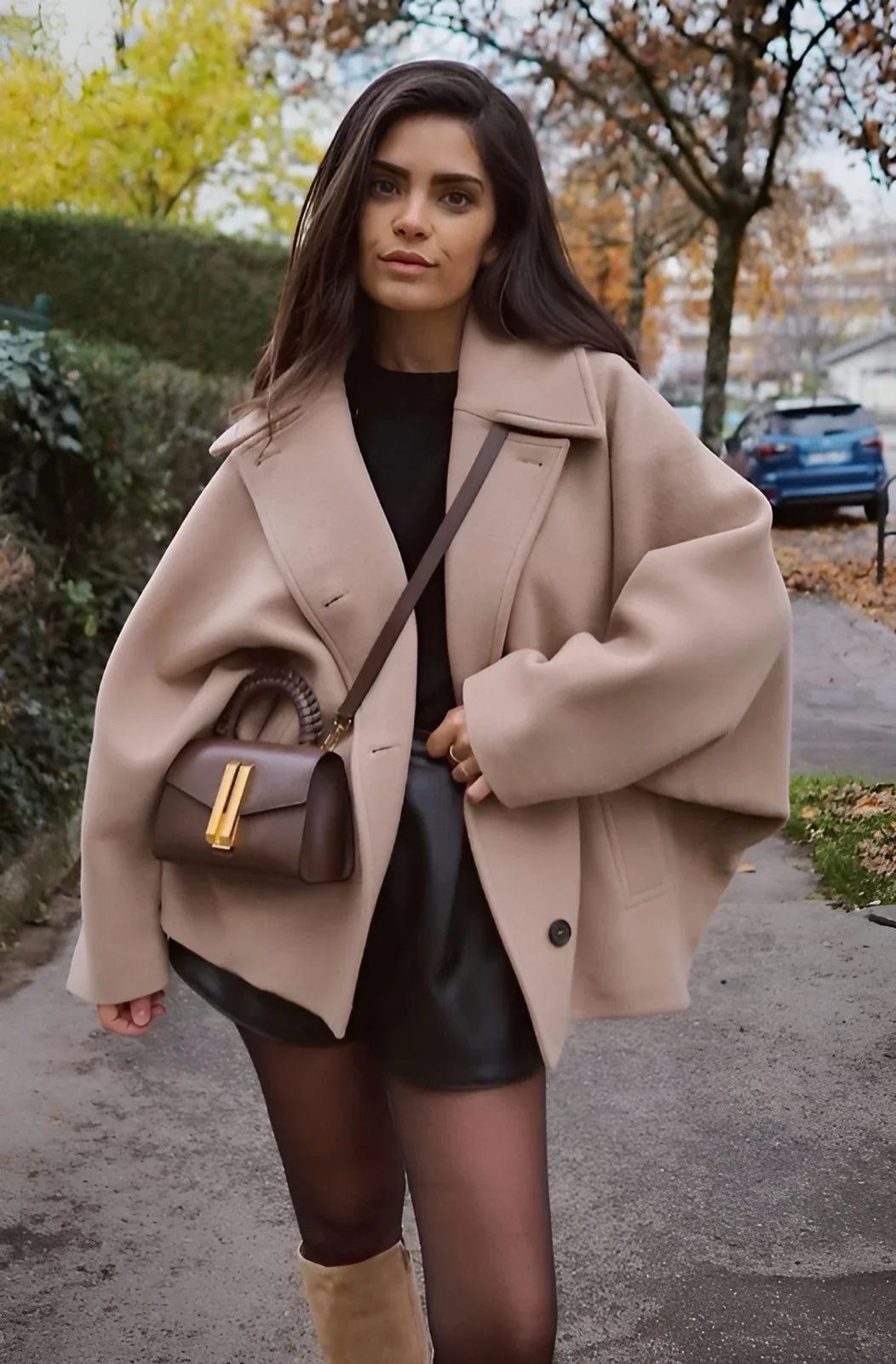 Viene Winterjas | Dames oversized jas met zachte wolmix en trendy design