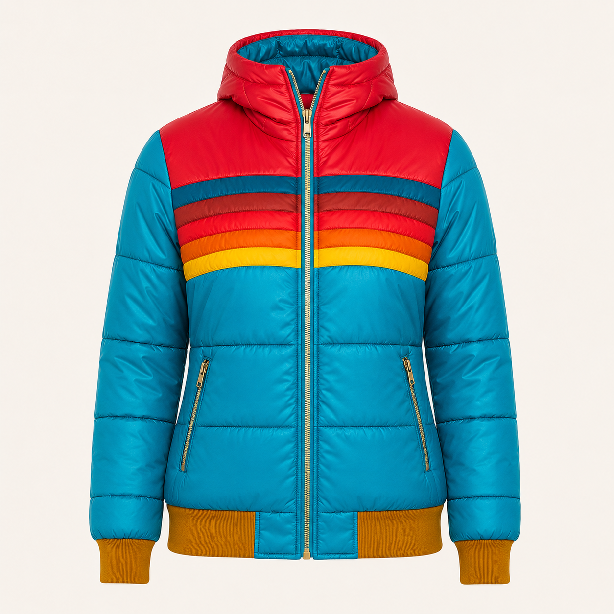 Marietta Jas | Dames jas met waterdichte stof, capuchon en elegante pasvorm