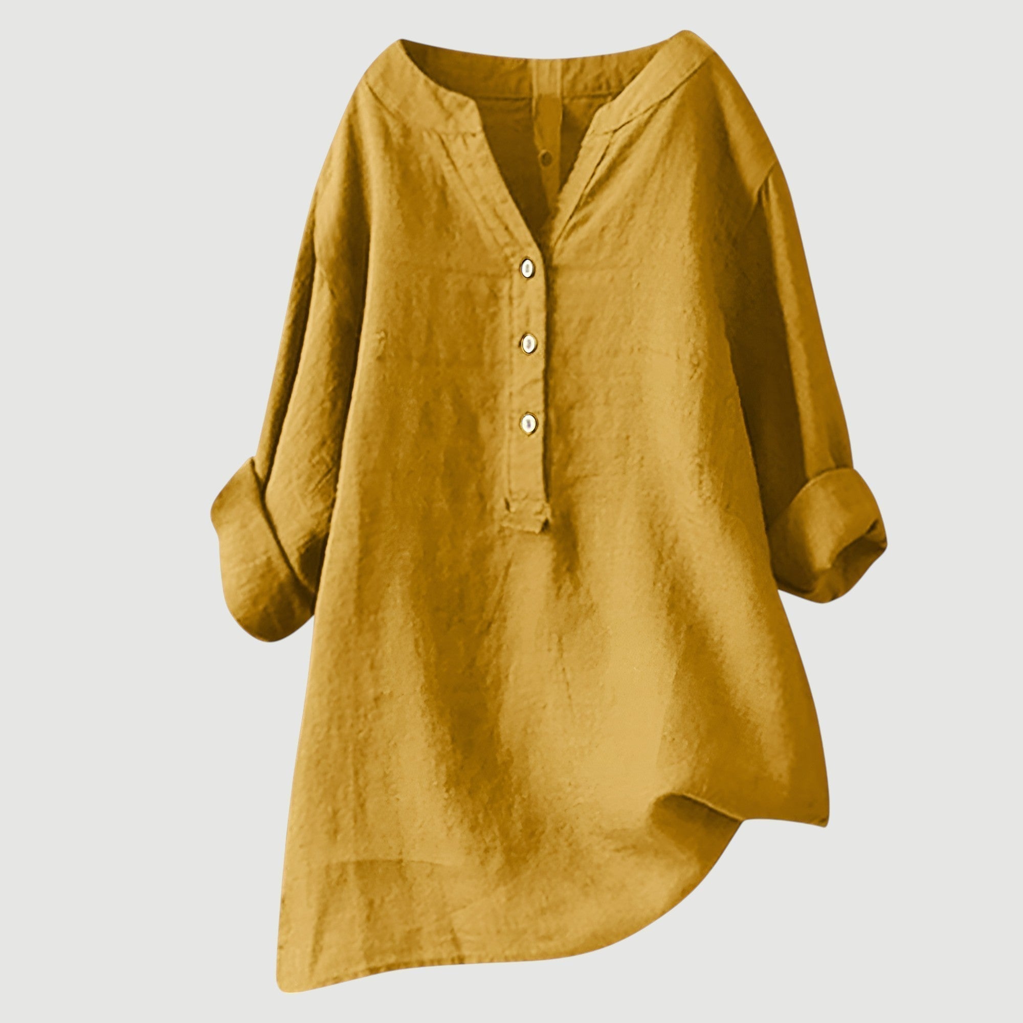 Dames Getailleerde Blouse – Met Knoopsluiting, Geschikt voor Lente en Zomer