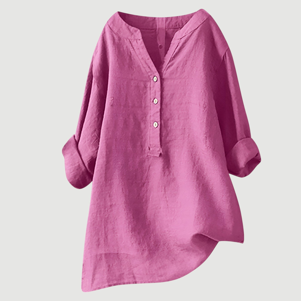 Dames Getailleerde Blouse – Met Knoopsluiting, Geschikt voor Lente en Zomer