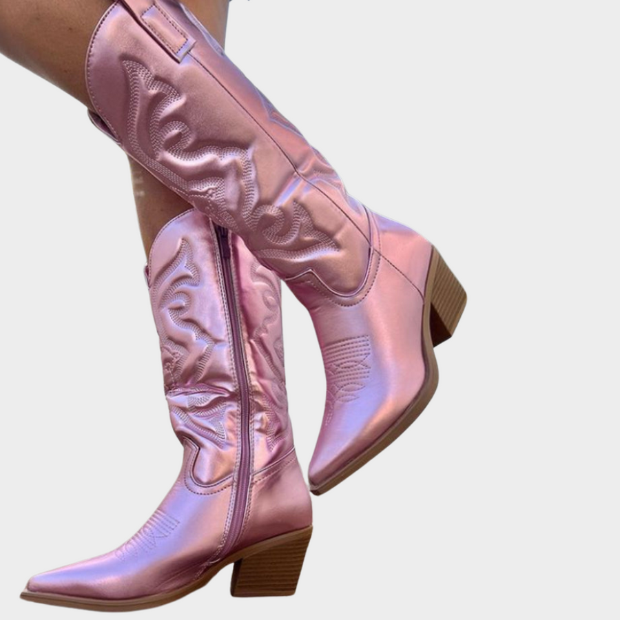Valerie - Cowboylaarzen dames metallic