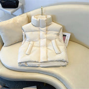 Dames Lichtgewicht Bodywarmer – Cropped Ontwerp, Met Rits, Geschikt voor Lente en Zomer