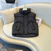 Dames Lichtgewicht Bodywarmer – Cropped Ontwerp, Met Rits, Geschikt voor Lente en Zomer