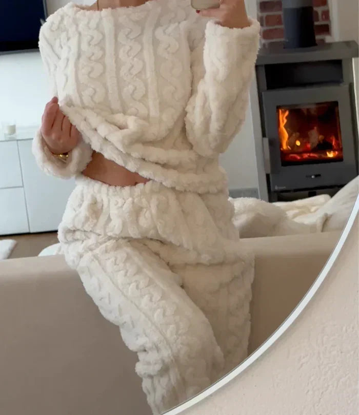 Dames Pyjamaset – Comfortabel, Effen, Geschikt voor Thuis en Ontspanning
