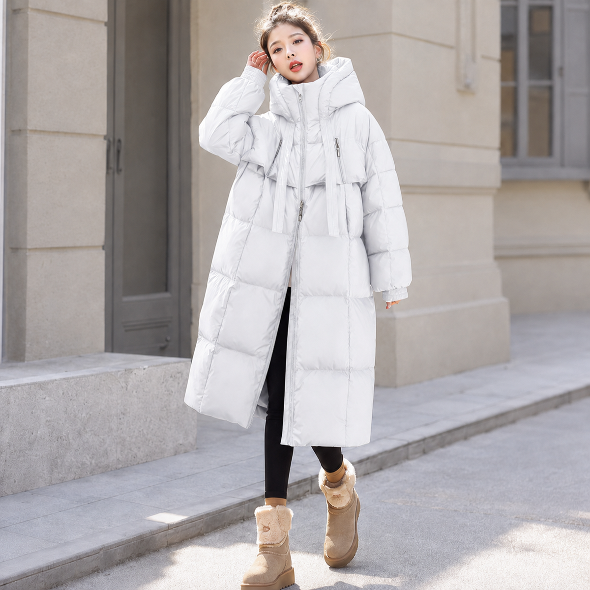 Dames Parka Jas met Capuchon | Lange Winterjas voor Warmte & Stijl