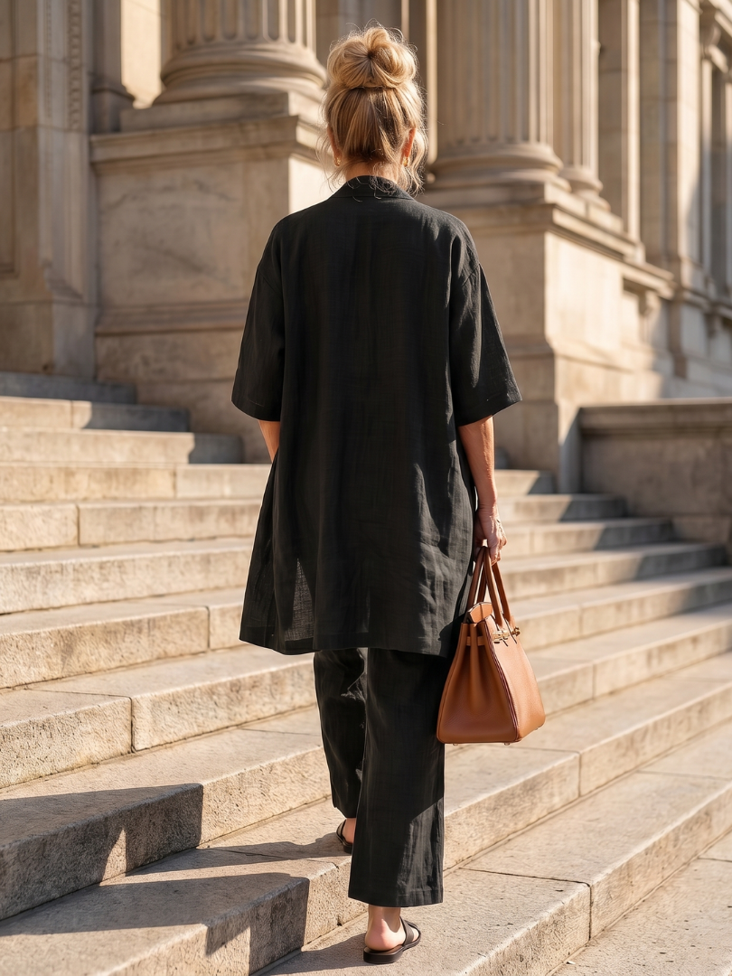 Dames Set – Comfortabele Pasvorm voor Thuisgebruik, Geschikt voor Lente en Zomer