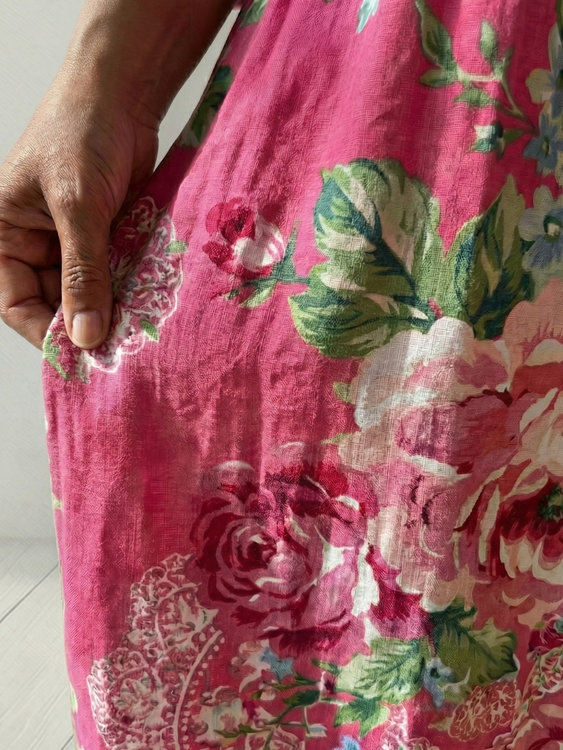 Dames A-lijn Maxi Jurk – Geschikt voor Zomer en Casual Gebruik