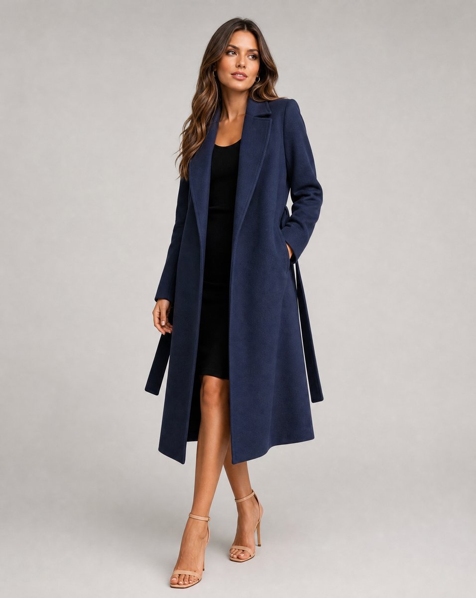 Dames Getailleerde Trenchcoat – Met Ceintuur, Geschikt voor Lente en Herfst