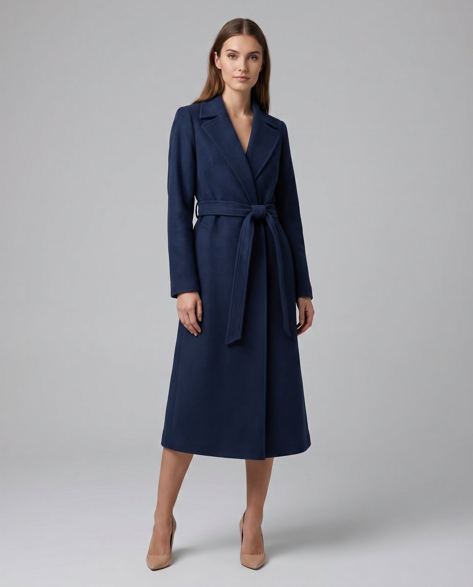 Dames Getailleerde Trenchcoat – Met Ceintuur, Geschikt voor Lente en Herfst